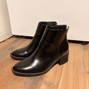 American Exchange Classic Black Ankle Booties